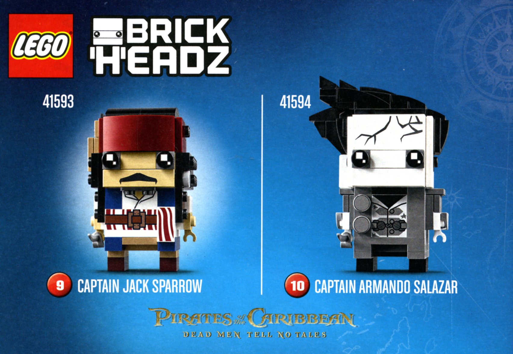 41593 for sale online LEGO BrickHeadz Captain Jack Sparrow 2017 