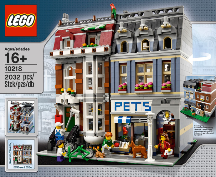 Lego modular pet sales shop