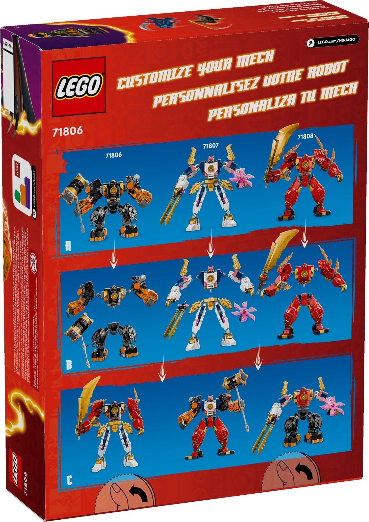 71806 Ninjago Cole s Elemental Earth Mech The Brick ដឥដឋ