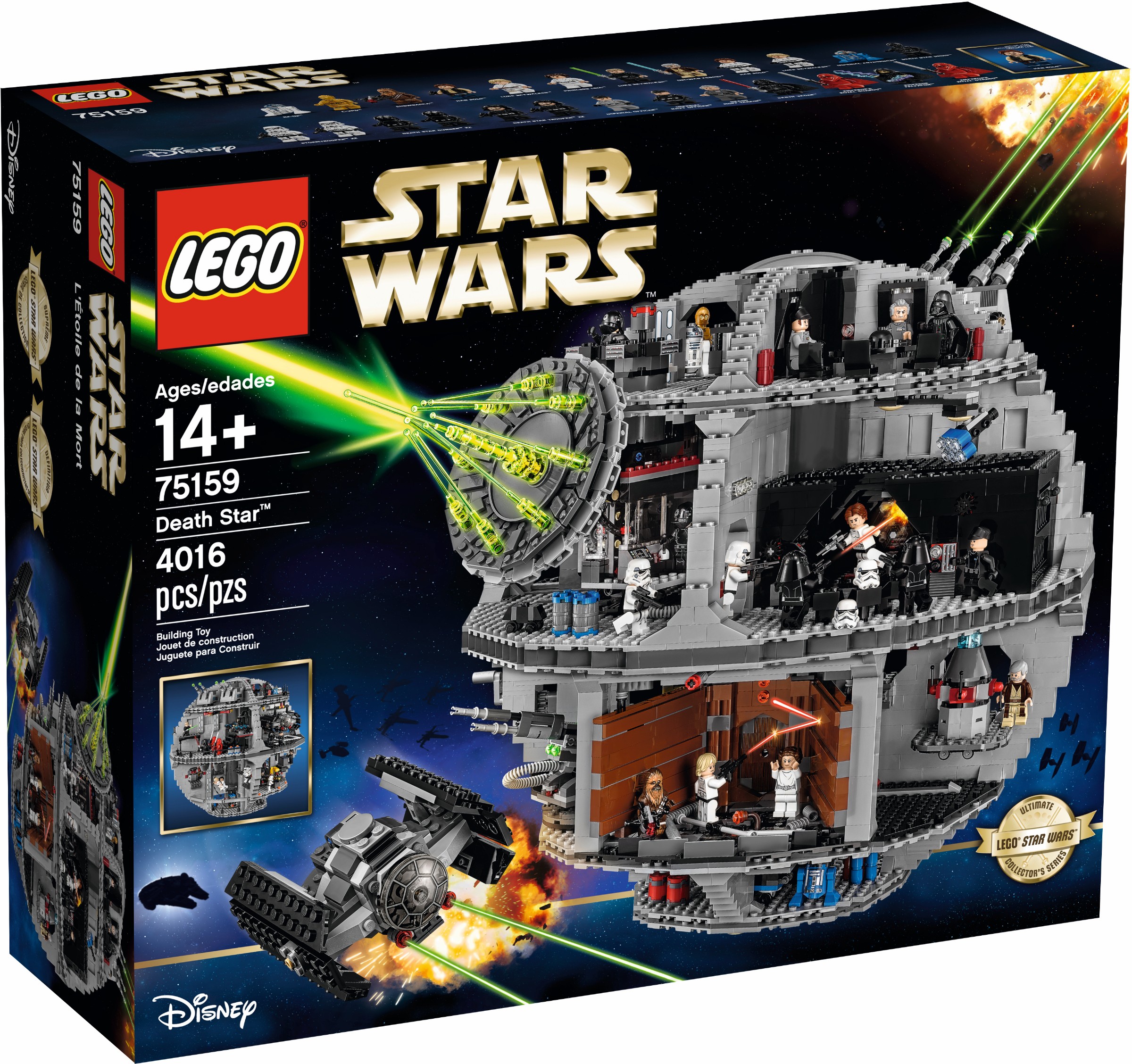 Acrylic Display Case For LEGO 75159/10188 Star Wars Death Star 
