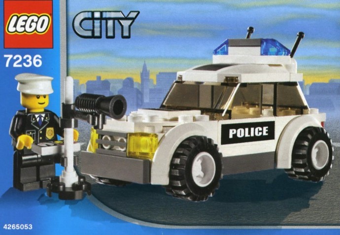 a lego police car