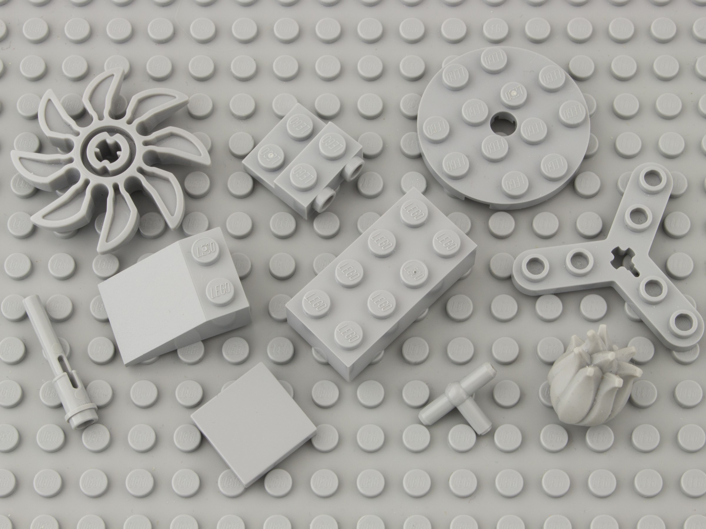 2x6 Brick x20 LEGO Parts and Pieces Light Gray Medium Stone Grey 
