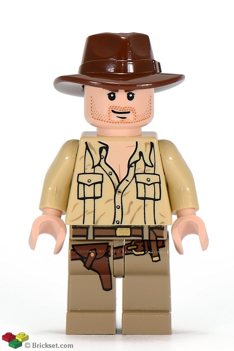 1x LEGO MINI FIGURE MINIFIG Indiana Jones Henry Jones Briefcase Like NEW 