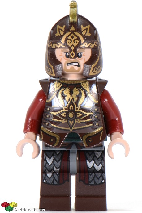 LEGO Herr der Ringe König Theoden Brustpanzer Rüstung Ritter Armor 9474 2587 