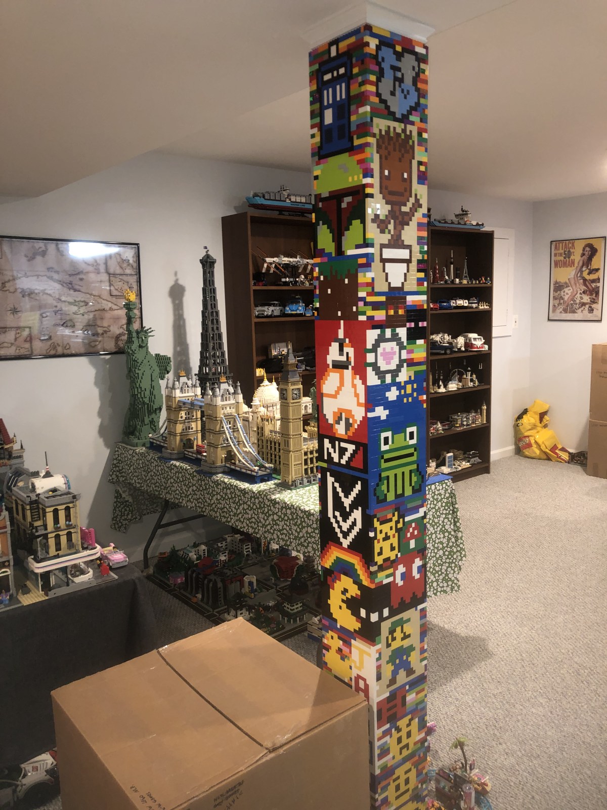 Lego wall online storage