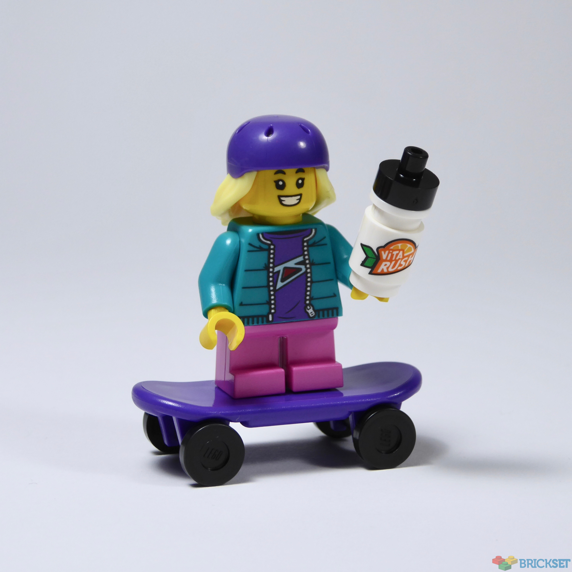 NEW Lego City Minifig ORANGE SKATEBOARD Boy/Girl Minifigure Skate Board Toy