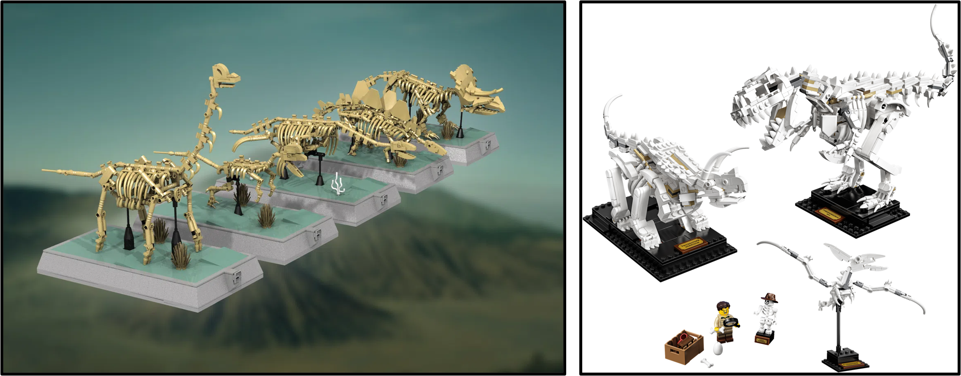 Sealed BRAND NEW Rex Ideas # 28 Very RARE Lego # 21320 Dinosaur Skeletons T