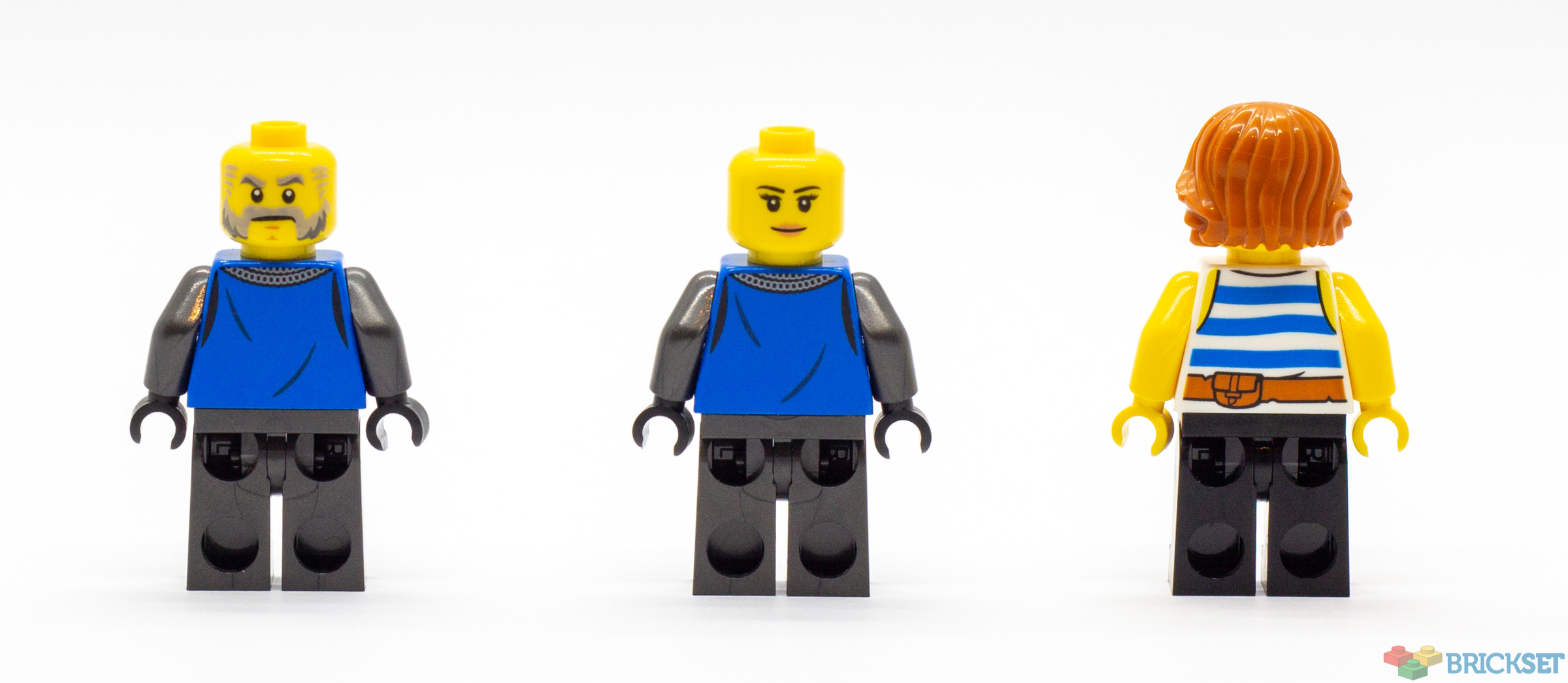 Lego Hair Dark Grey Male x3 NEW 