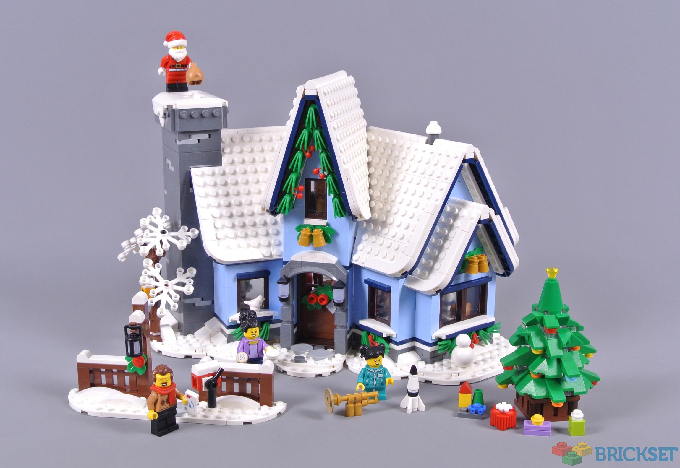  LEGO Icons Santa's Visit 10293 Christmas House Model Building  Set for Adults and Families, Festive Home Décor with Xmas Tree, Gift Idea :  Everything Else