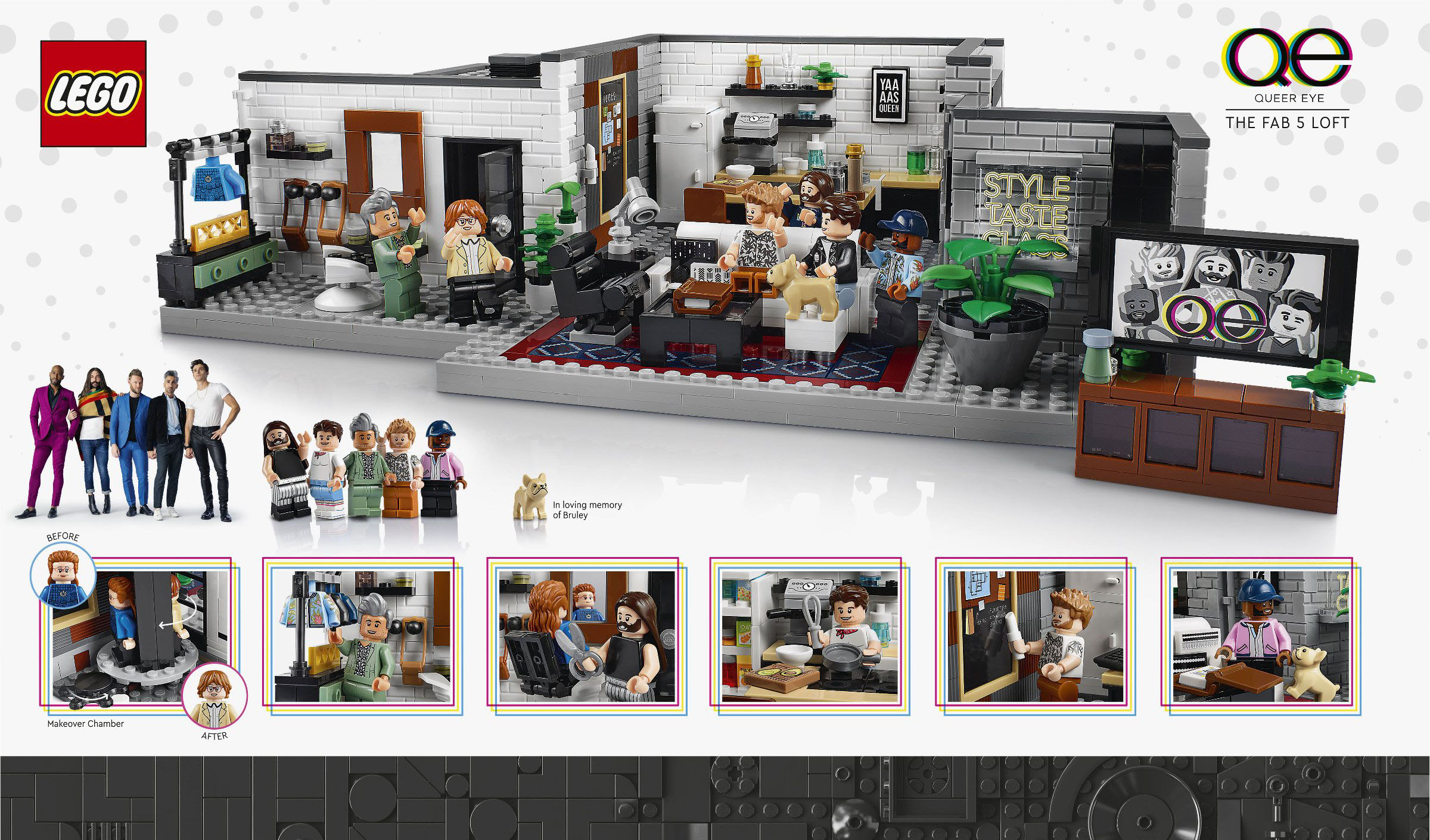 Only 45.00 usd for Retired Set 10291 Queer Eye - The Fab 5 Loft