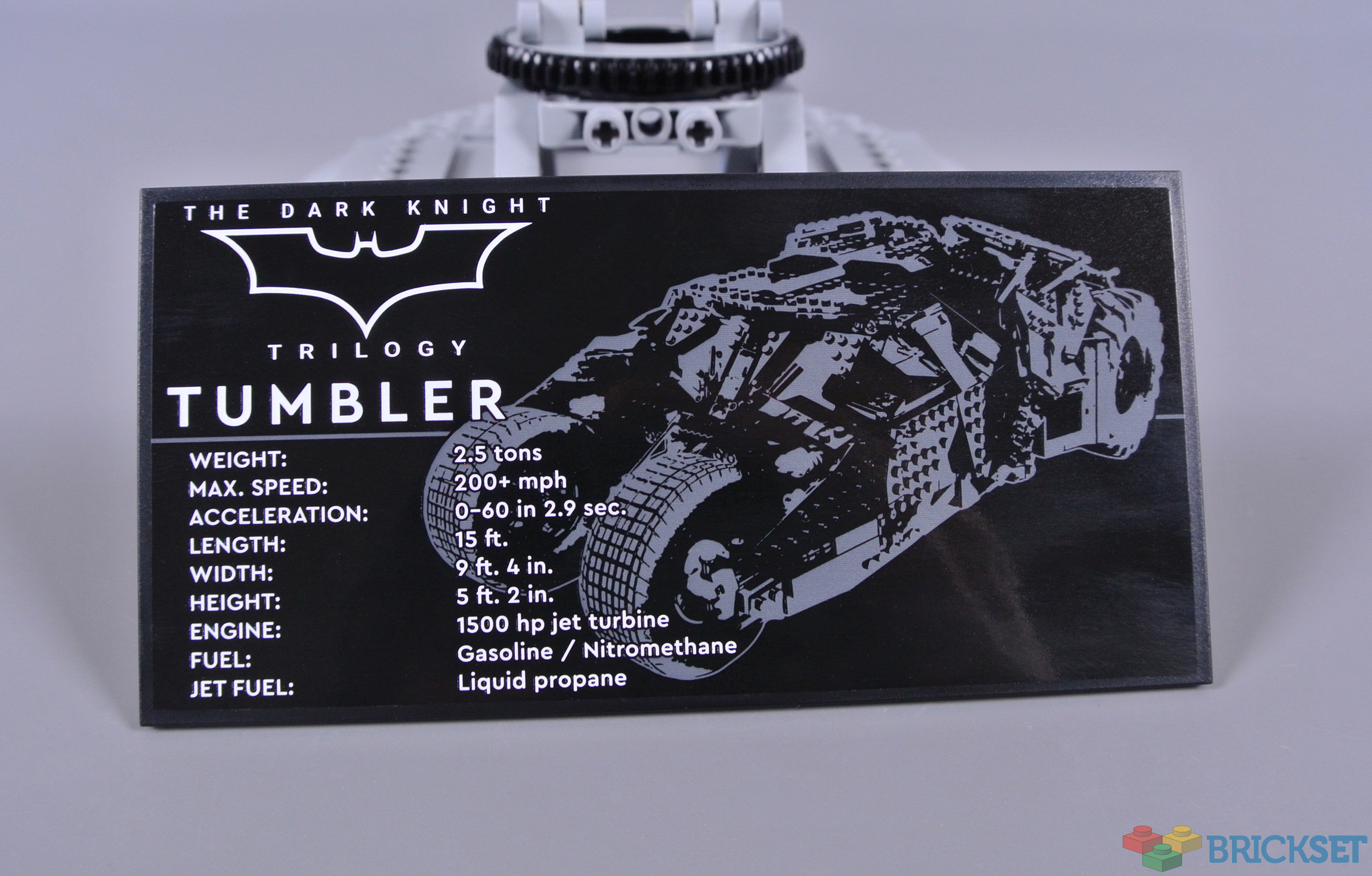Review: 76240 Batmobile Tumbler | Brickset: LEGO set guide and database