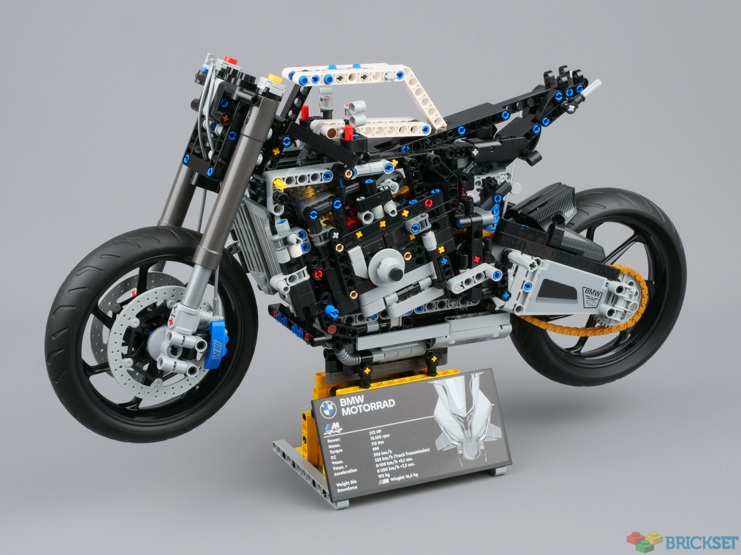 Moto MOC série 1:8 M1000 RR, blocs de construction de modèle de