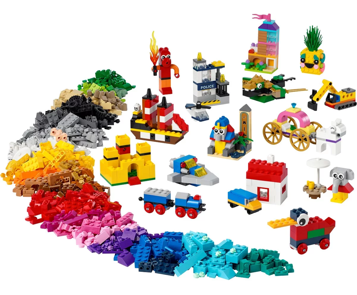 100 Lego bricks select colour group 
