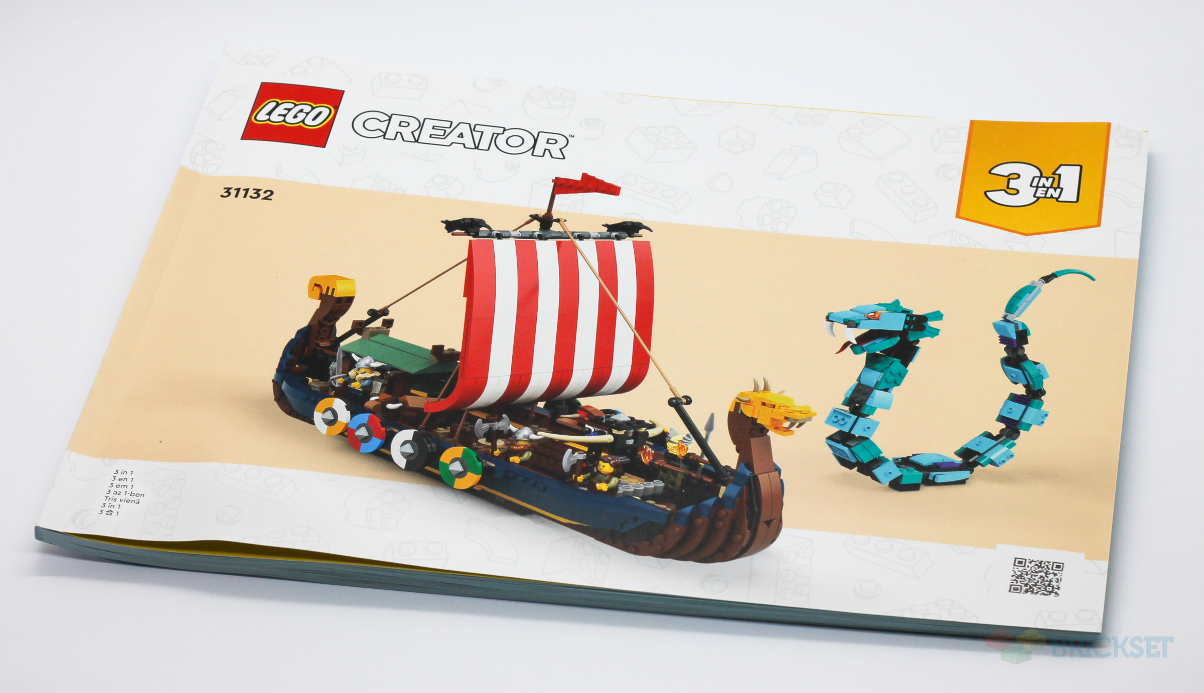 LEGO Creator 3in1 Viking Ship and the Midgard Serpent 31132 Building Set