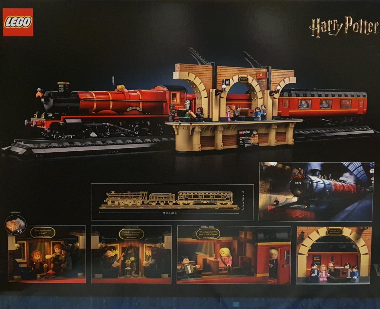 LEGO Harry Potter Hogwarts Express – Collectors' Edition 76405, Iconic  Replica Model Steam Train from The Films, Collectible Memorabilia Set for