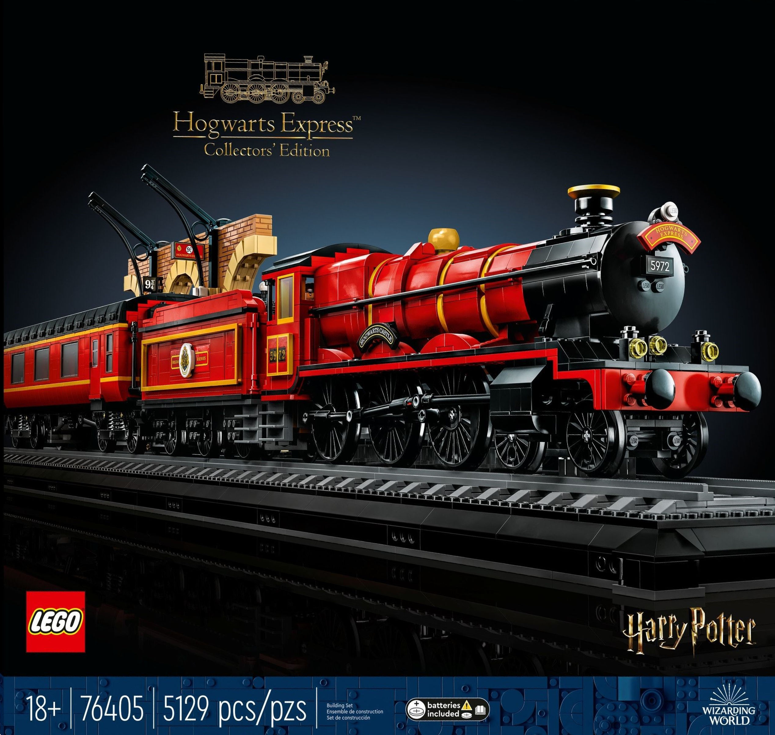 Train Falcon de Luxe Full Steam Ahead Trains Paint By Numbers Kit