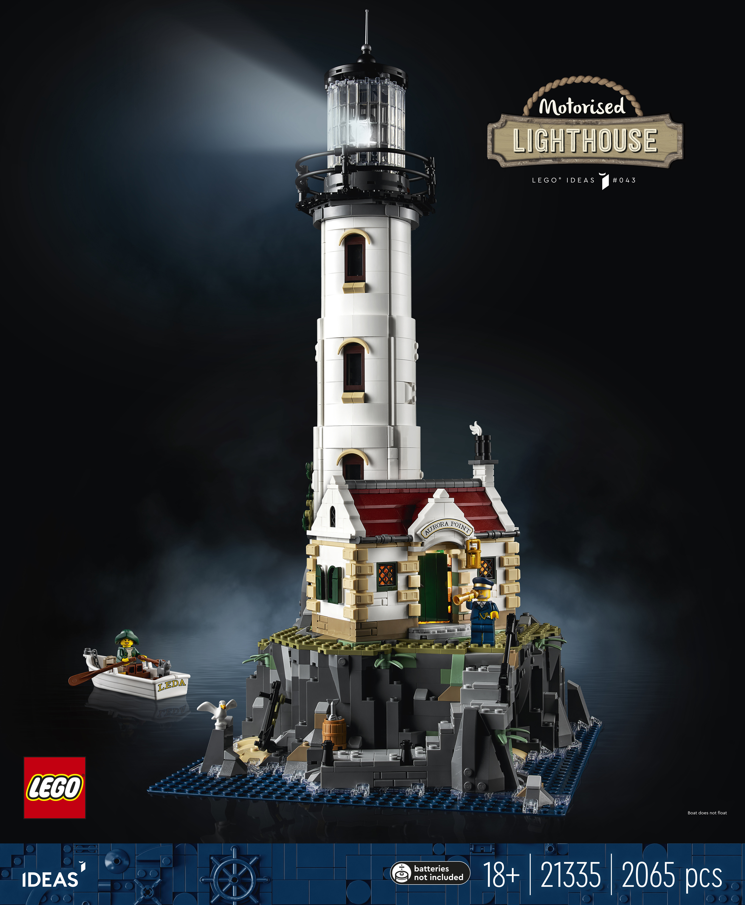 Gøre mit bedste væg Descent Motorised Lighthouse officially revealed! | Brickset