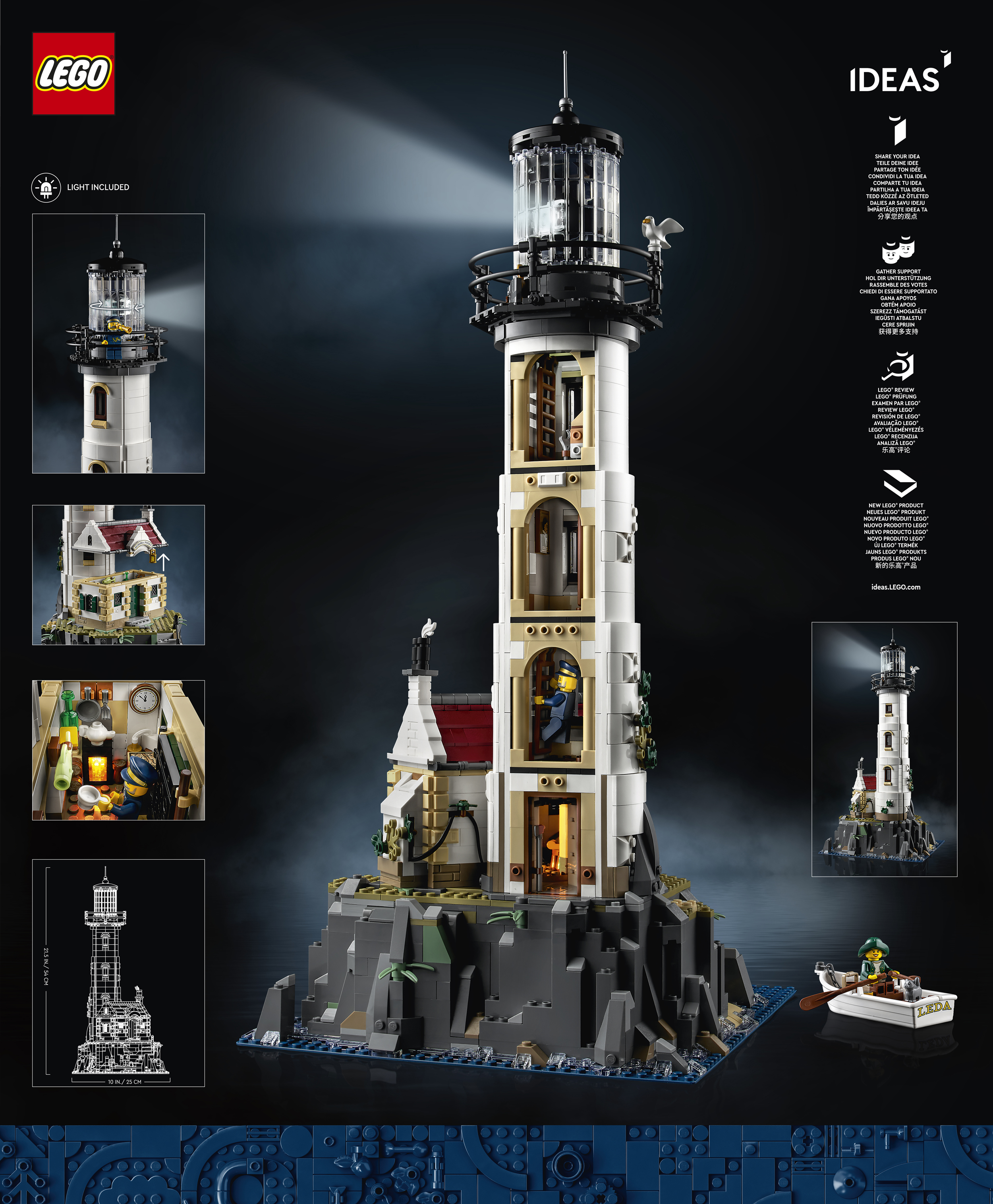 Motorised Lighthouse officially revealed! | Brickset: LEGO set guide and  database
