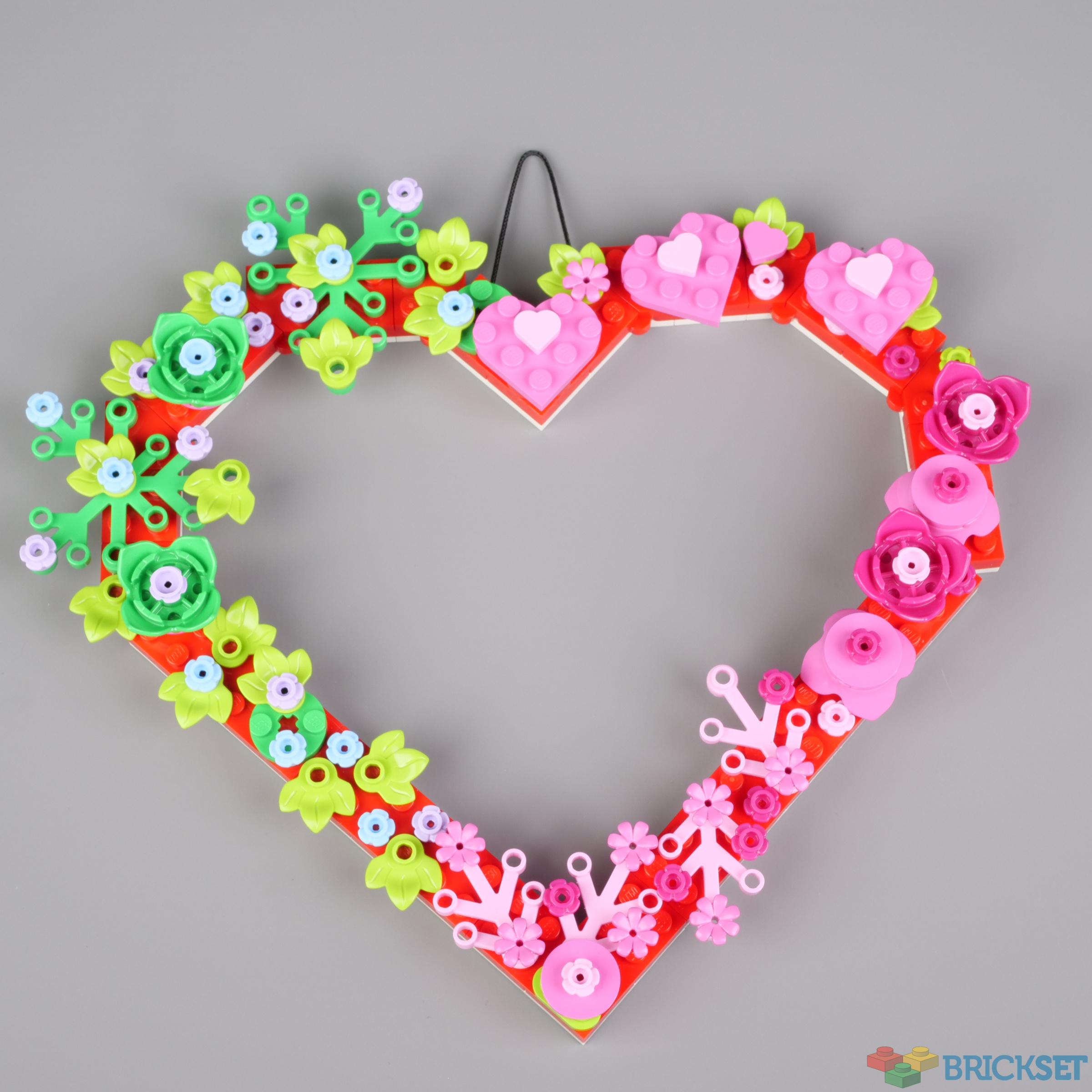Valentine Heart Ornament Building Toy Kit, Heart Shaped Flowers (40638) -  Building Toys