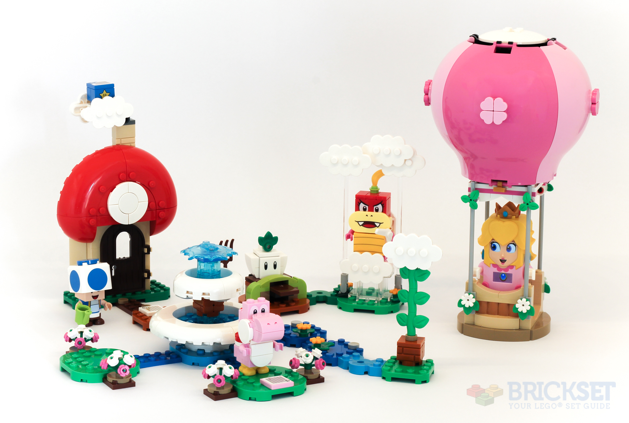 Princess Peach Garden Balloon Ride LEGO set