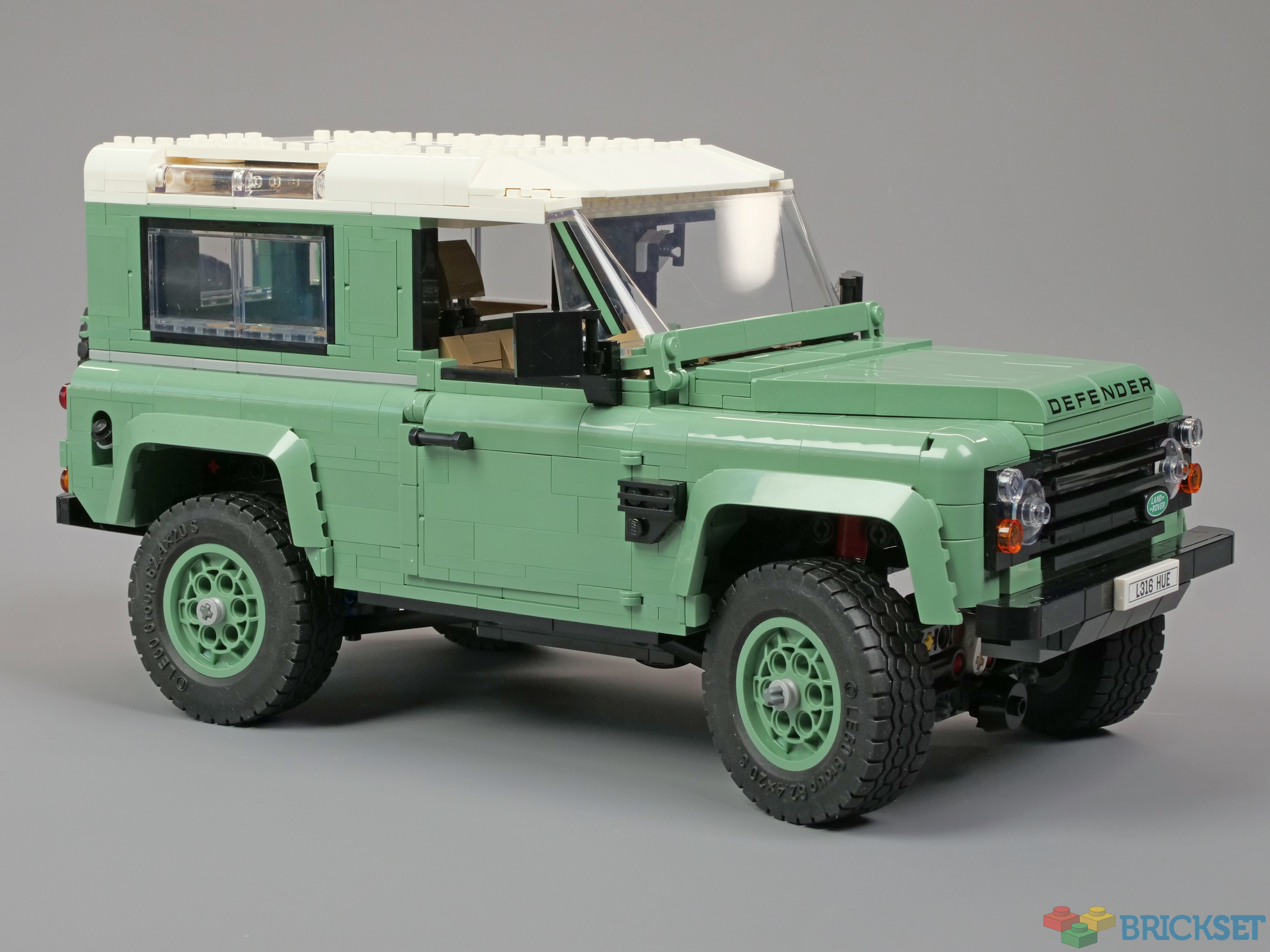 The classic Land Rover Defender 90 has been given the Lego treatment