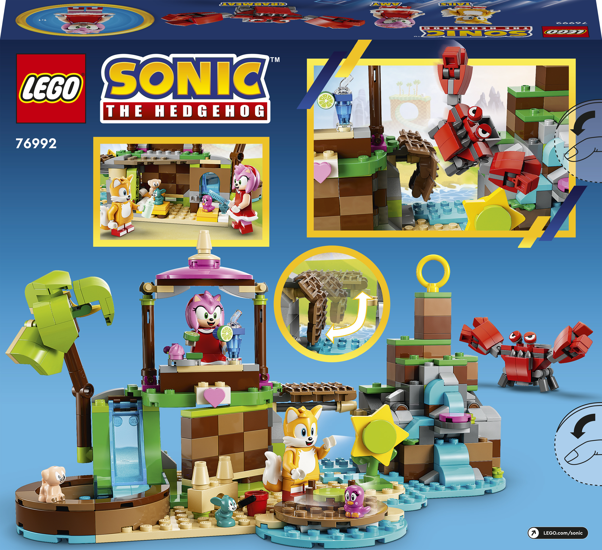 Lego Sonic Desafio de Looping Da Zona De Green Hill 802 pcs 76994