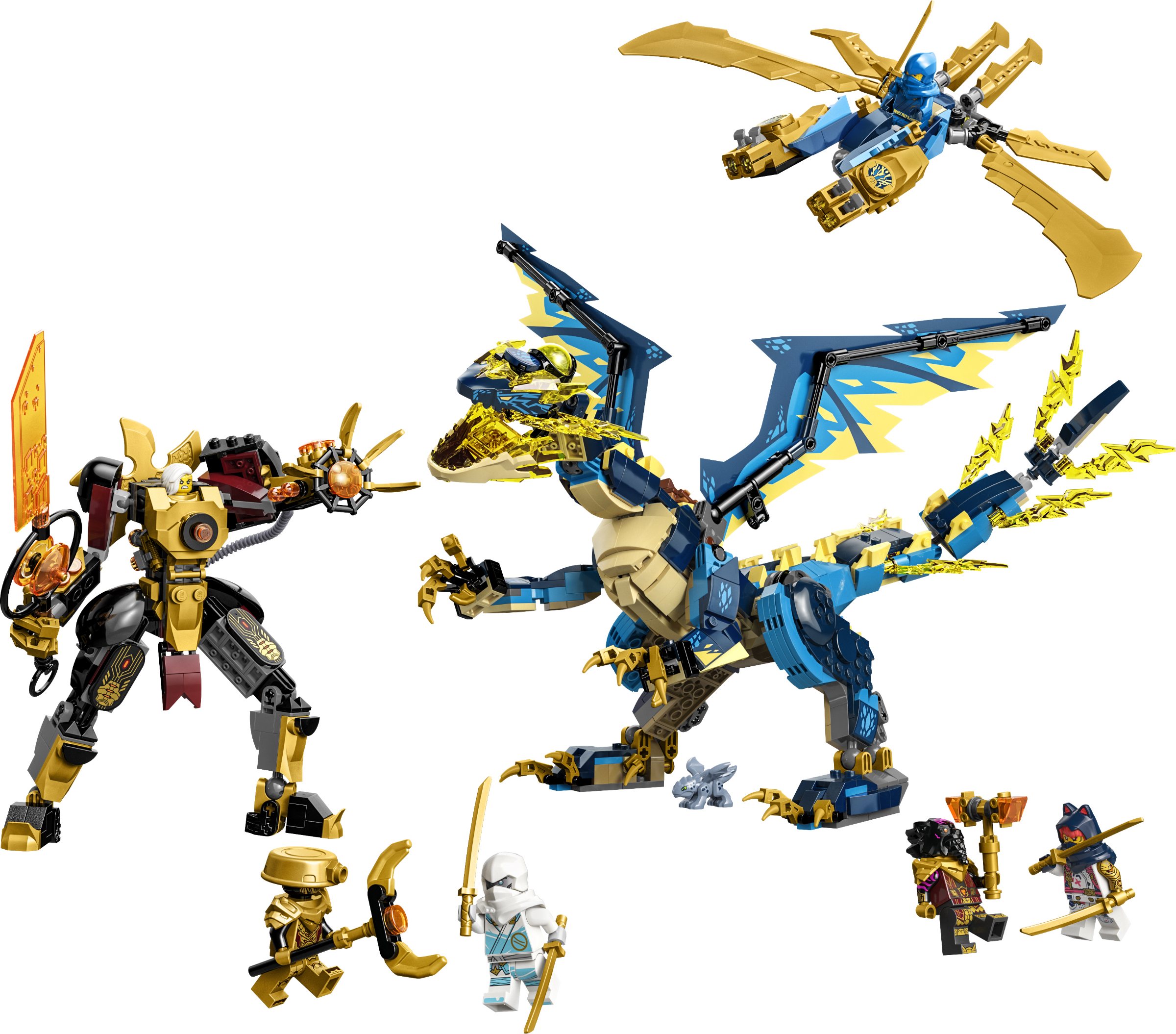 LEGO NINJAGO 71793 Dragone di Lava Transformer Heatwave, Serie