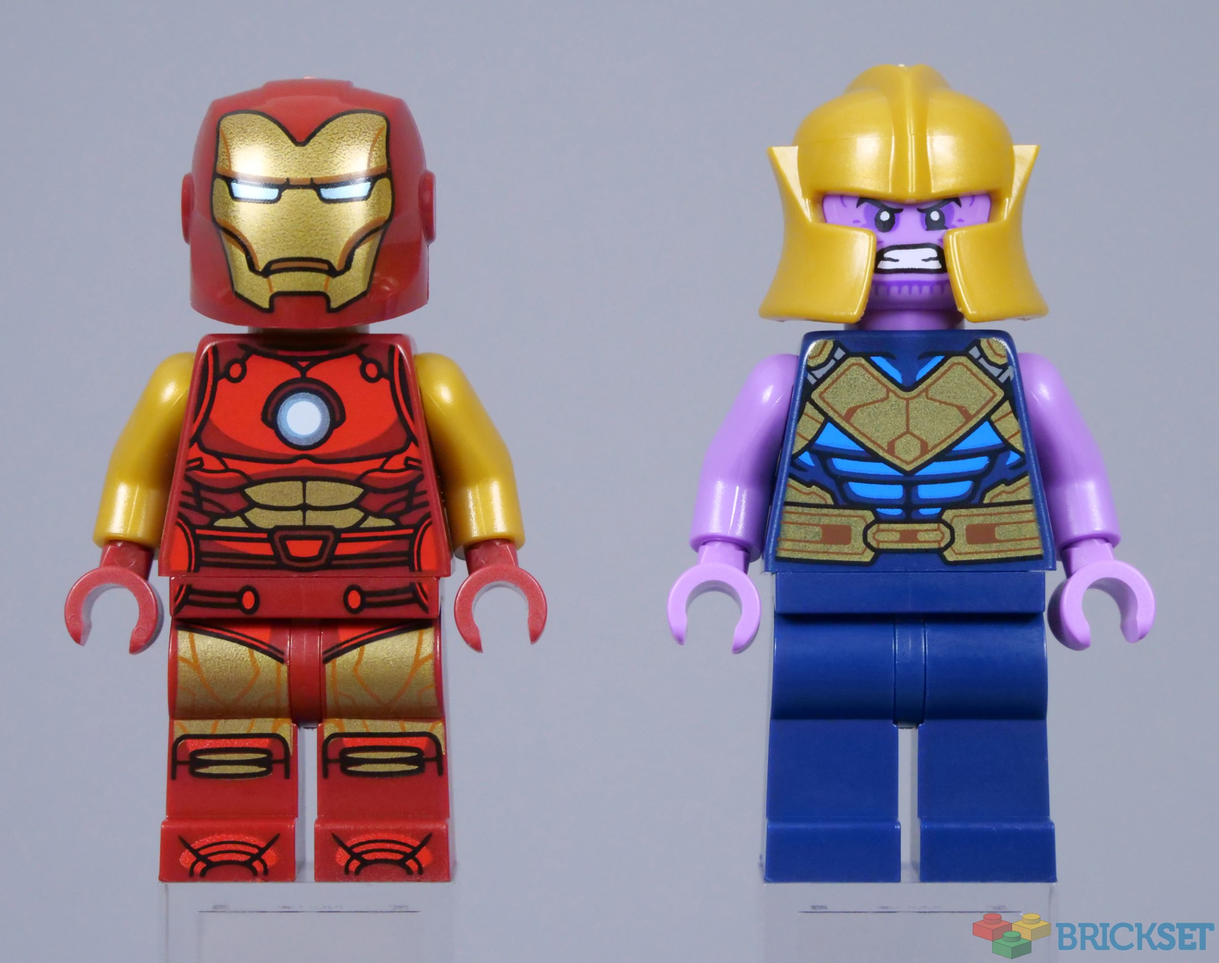 Make a more accurate LEGO Iron Man by combining three Marvel models