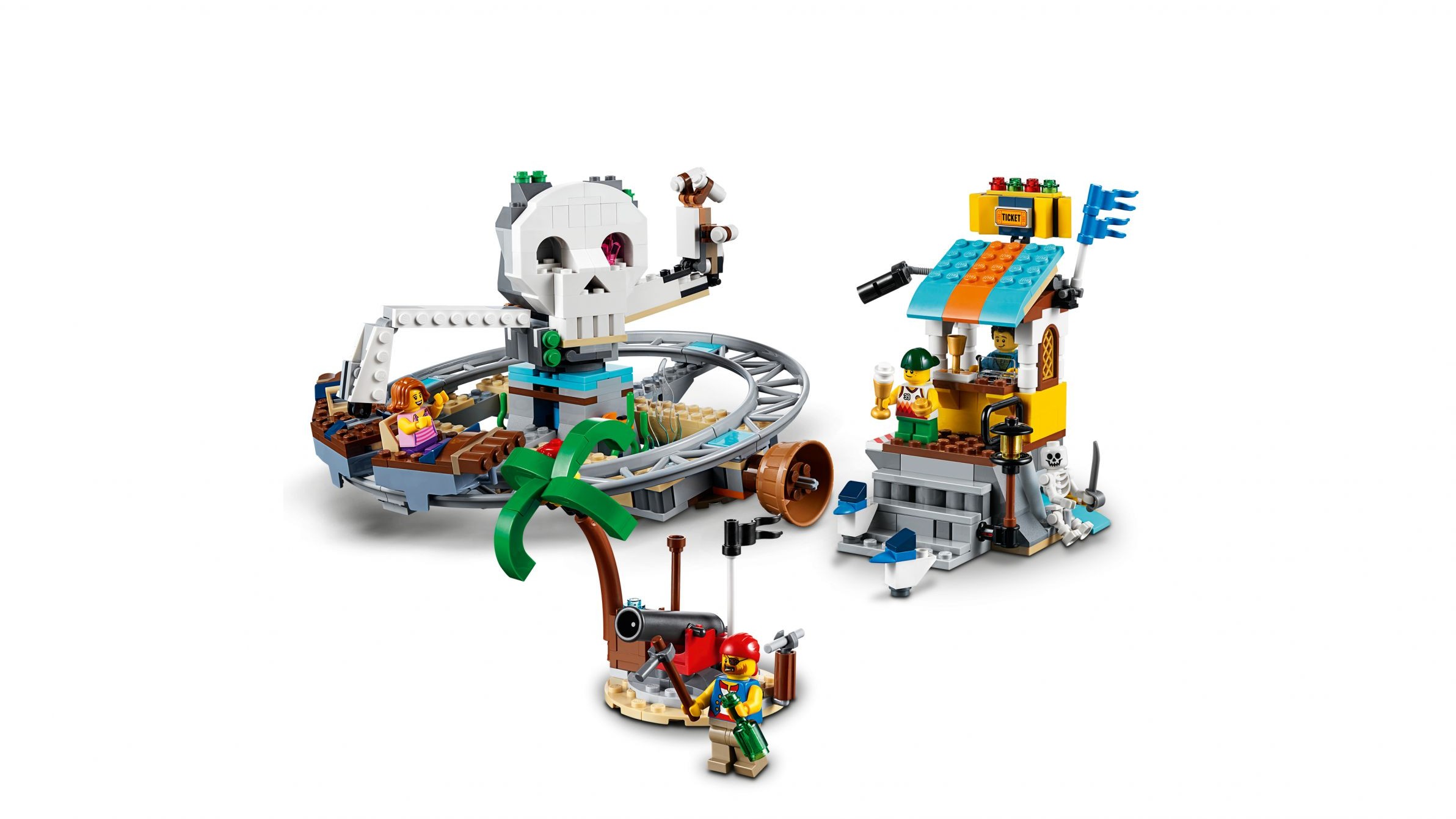 lego pirate ship roller coaster