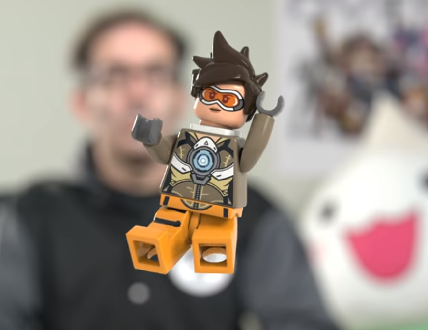 Blizzard Overwatch Tracer Statue Version 1 Original Face Discontinued