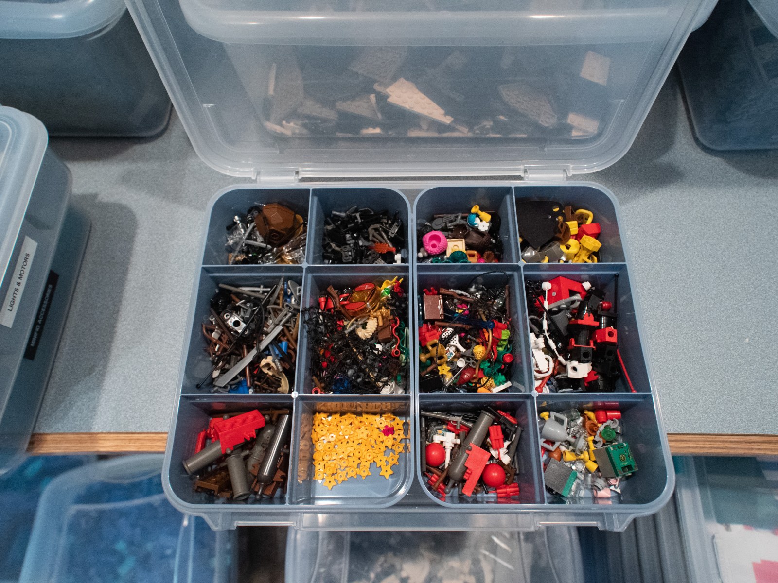 LEGO Storage Box Sorting Tray Bin Project Case Organizer System