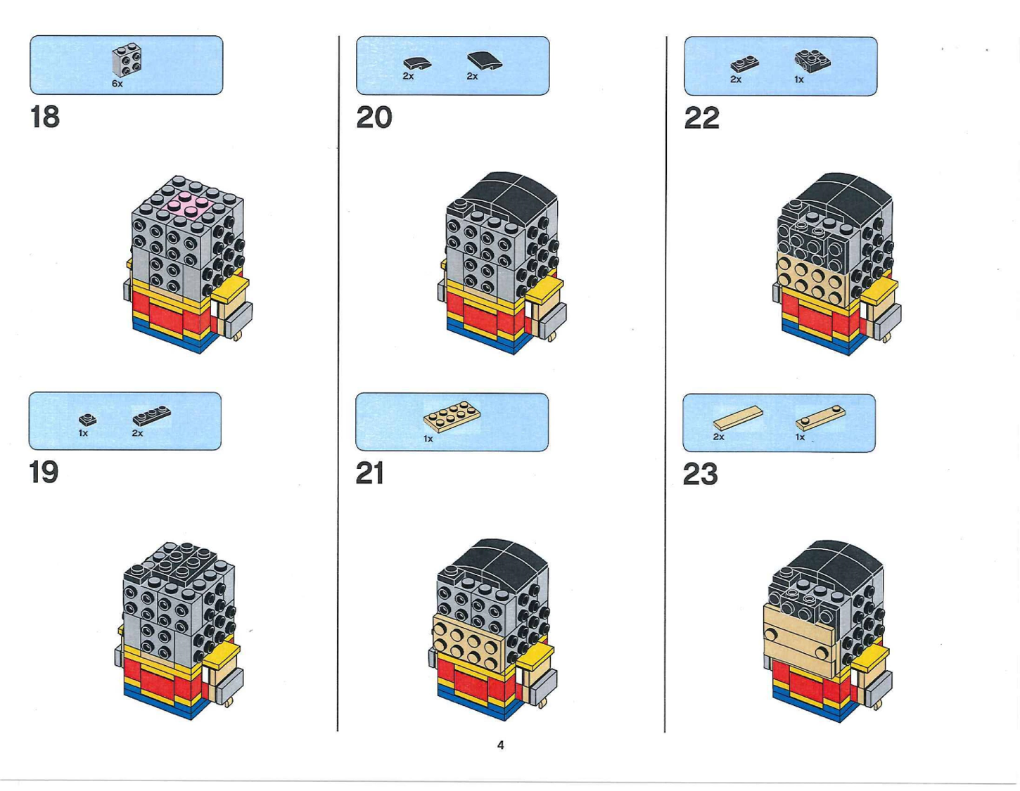 Brickheadz instructions best sale