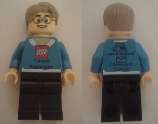 Lego Employee Business Card Minifigure - Kevin Hinkle - Rare Early