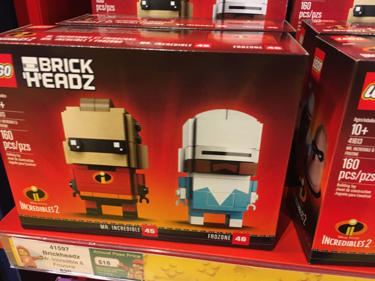 LEGO BrickHeadz Mr. Incredible and Frozone (41613) Two-Pack Found