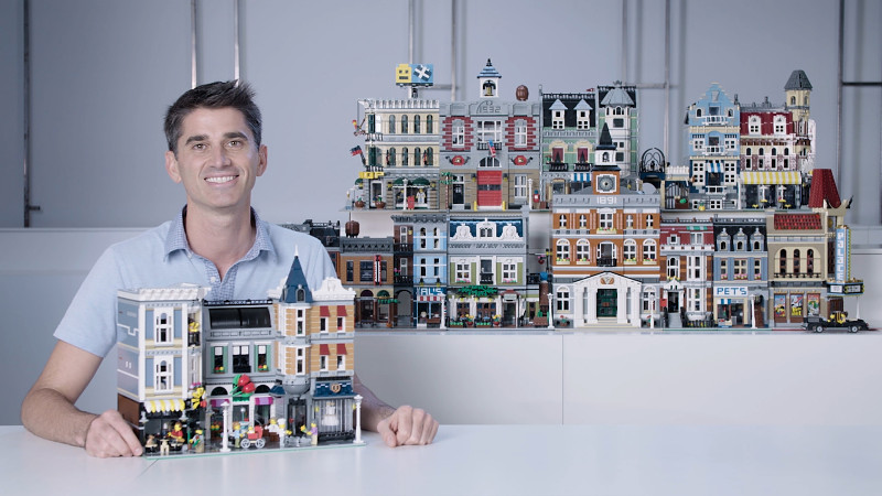 all lego modular buildings connected