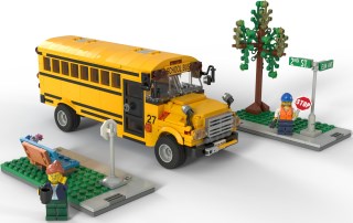 The classic American school bus on LEGO Ideas