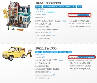 Designer tags in set listings