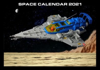 Unique LEGO space calendar available on Etsy