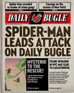 Daily Bugle headline teases forthcoming Marvel set
