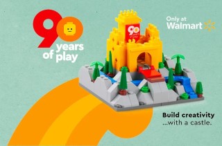 90th anniversary mini castle set available from Walmart