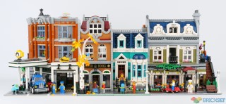 Here's the Bookshop next to other modular buildings