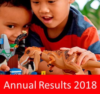 LEGO to announce 2018 results tomorrow