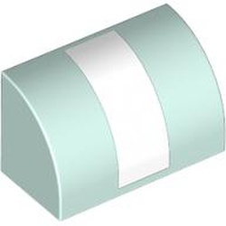 BRICK 1X2, OUTSIDE HALF BOW, NO. 21