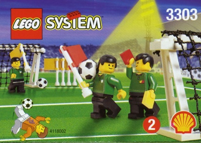 Lego 1 Lego Black soccer sport stick goalie Town City