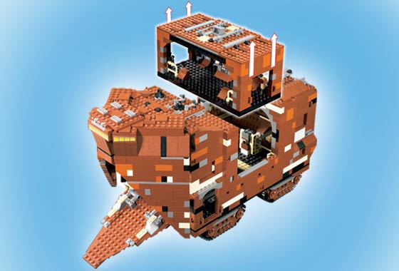 10 x LEGO STAR WARS RedBrown bricks 1x2 ref 3004 Set 10144 10199 7662 5378 10188