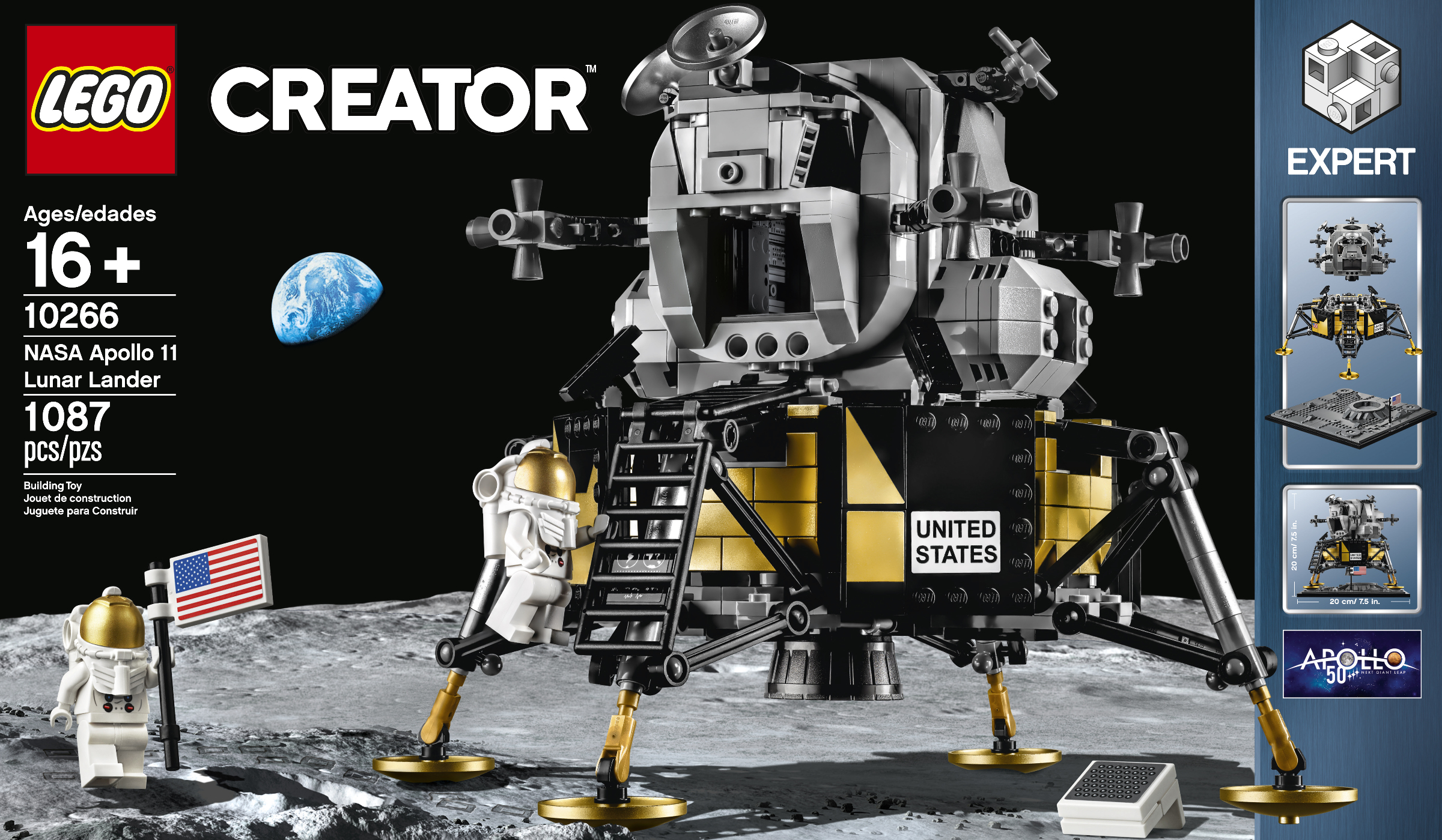 Lego Creator Expert STICKER SHEET ONLY for set 10266 NASA Apollo 11 Lunar Lander 