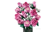 Roze rozenboeket LEGO-set afbeelding 4