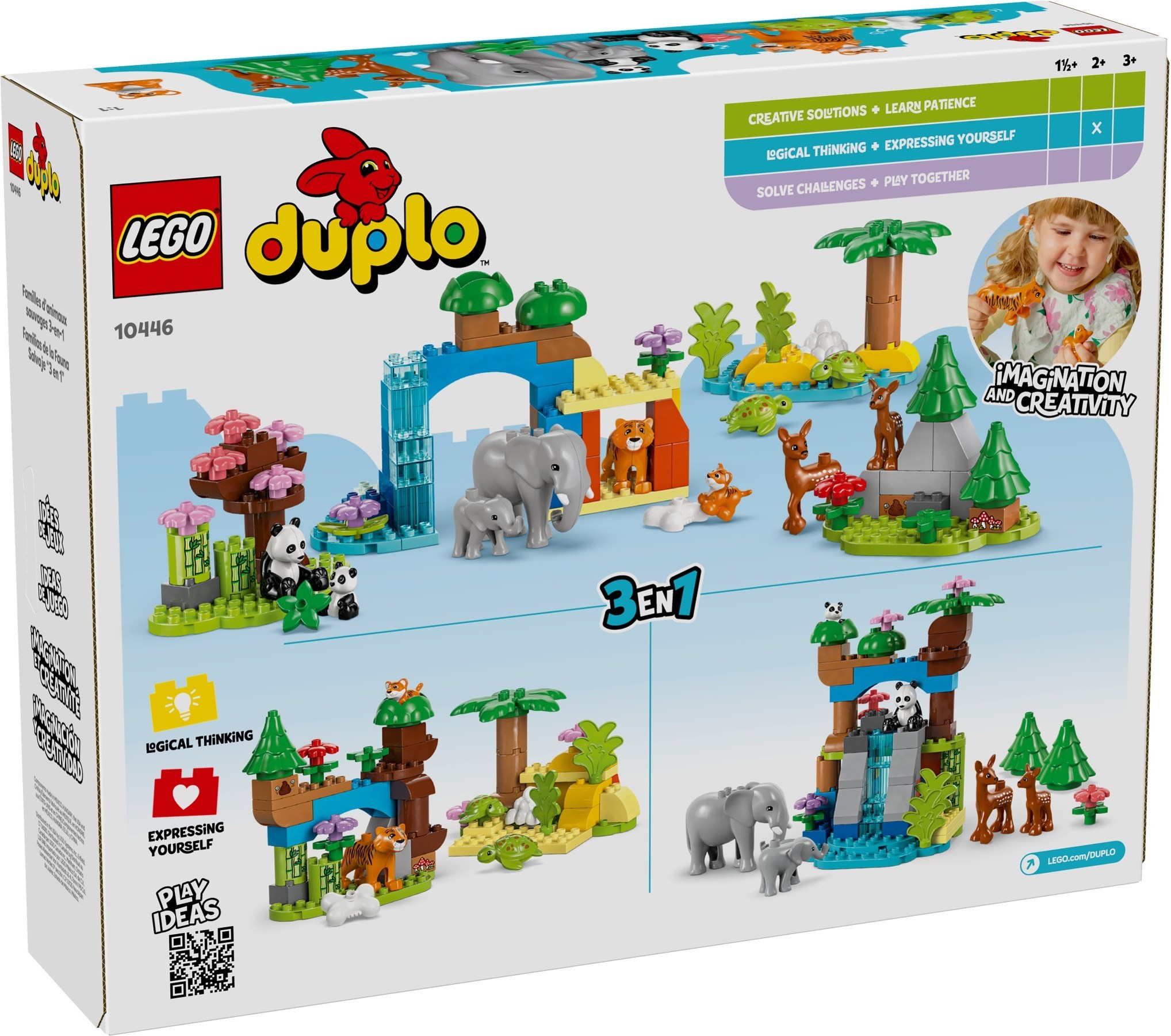 3-in-1 families van wilde dieren LEGO-set afbeelding 2