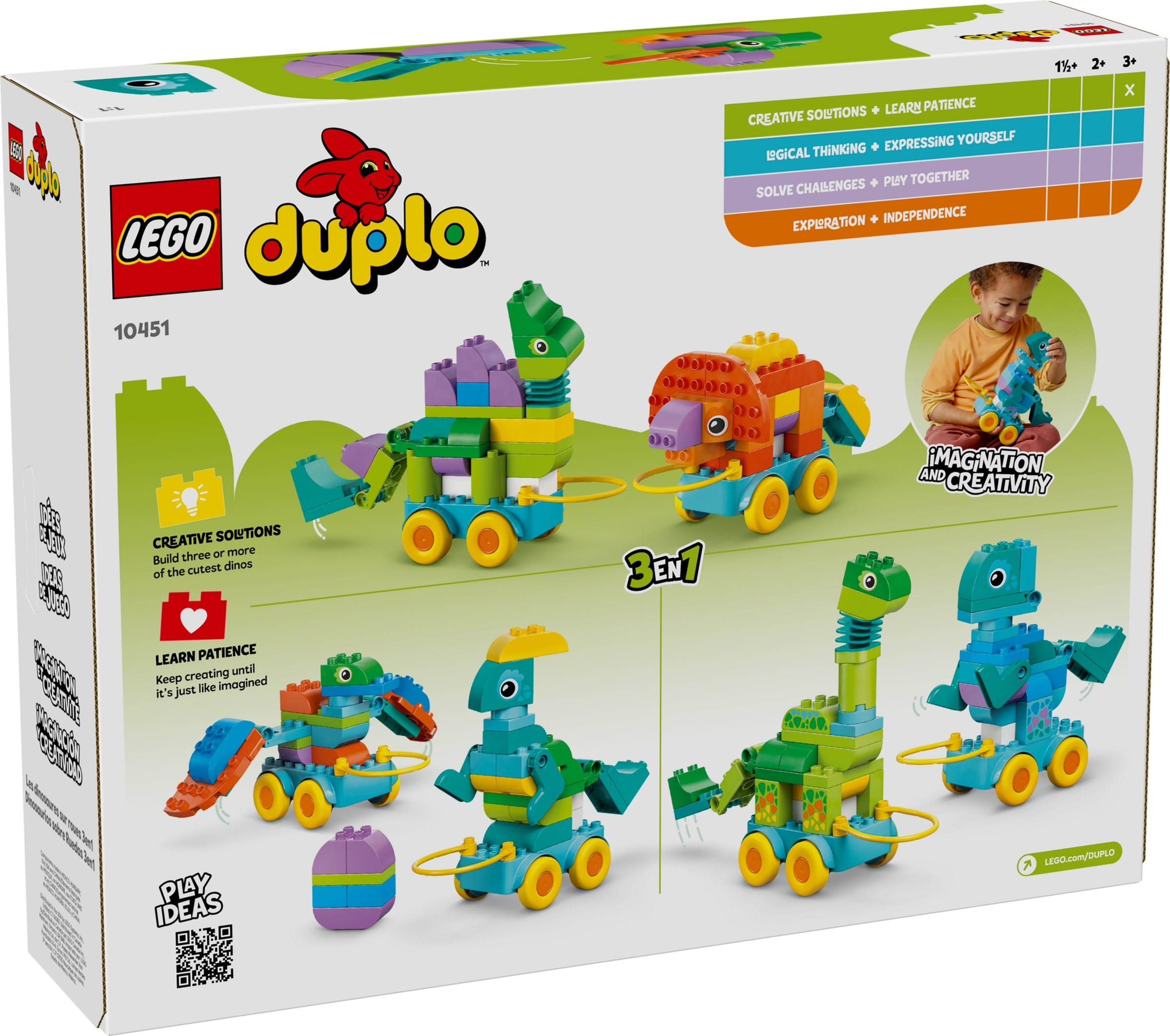 LEGO 3in1 Dinosaurs on Wheels set 10451