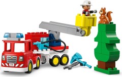 Brandweertruck met slang en brandweerman LEGO-set afbeelding 7